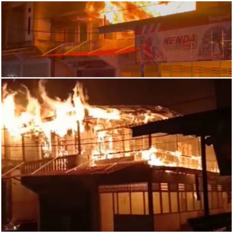 Si Jago Merah Hanguskan Ruko Kedai Kopi Bengkalis Kelurahan Sungai Apit, Diduga Akibat Consleting Listrik