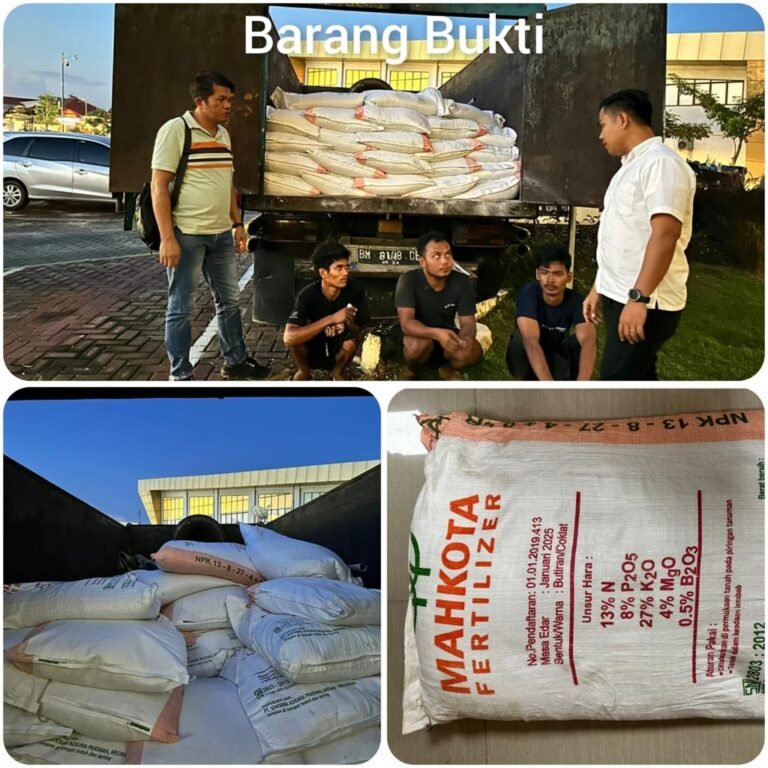 Maraknya Peredaran Pupuk Palsu, Polda Riau Berhasil Ringkus 2 Orang Tersangka