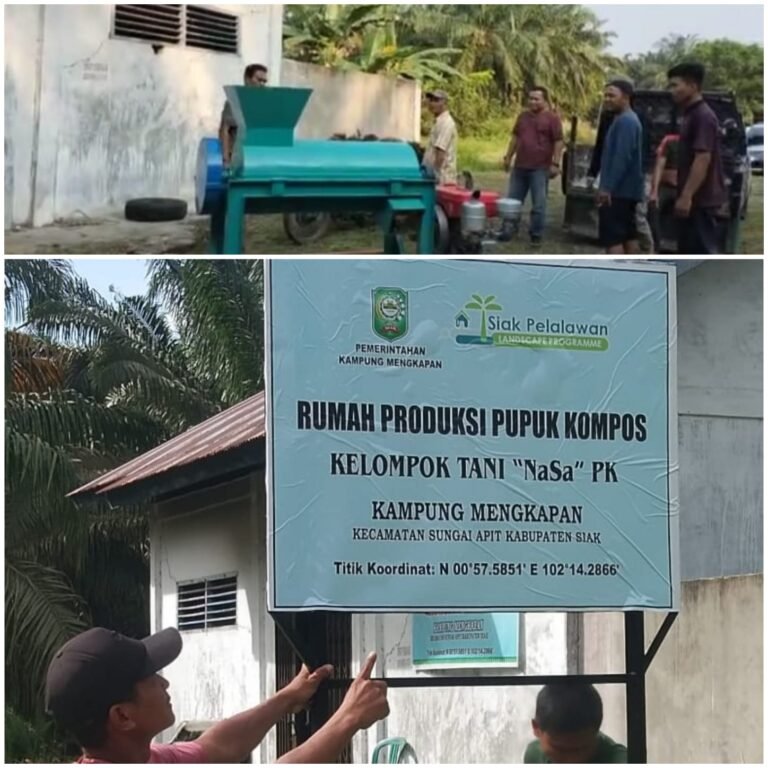 Dirikan Rumah Produksi Pupuk Kompos, Core SPLP Berkolaborasi Bersama Pemkam Mengkapan