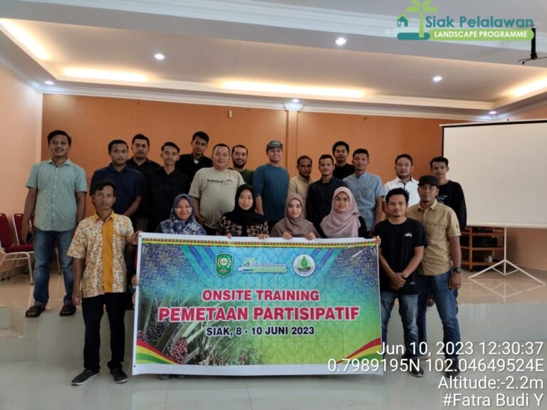 Core SPLP Siak Adakan On Site Training Pemetaan Partisipatif Bagi Desa Dampingan Baru Tahun 2023