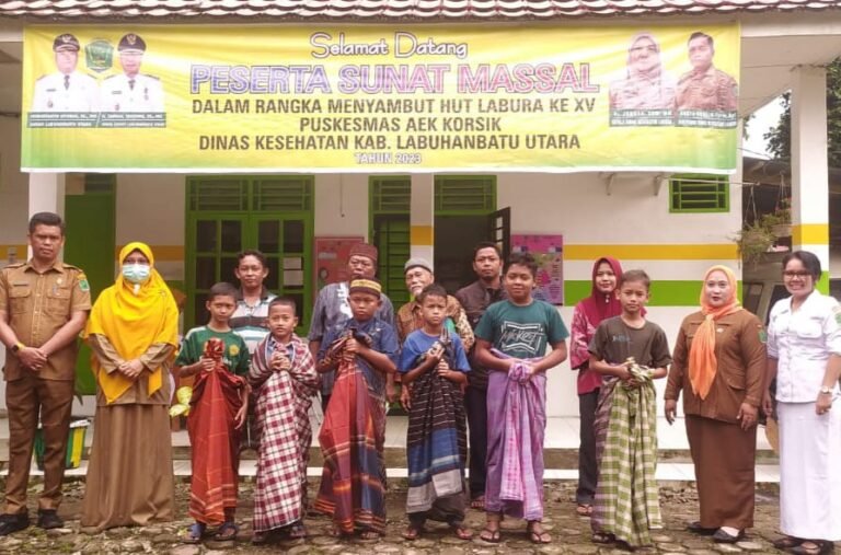 Kapus Aek Korsik Gelar Sunat Massal Sambut Hari Jadi Kabupaten Labura
