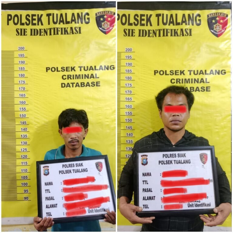 Bongkar Rumah Warga, 2 Orang Pelaku di Diciduk Polsek Tualang dan 1 Orang Masuk DPO