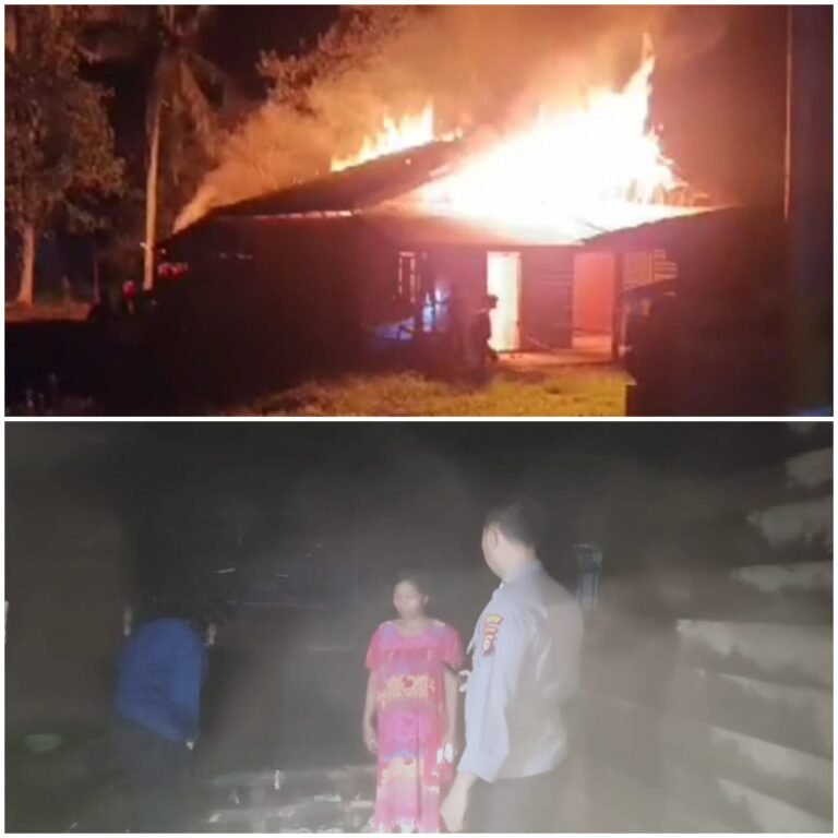 Aksi Heroik Seorang Warga Selamatkan Anak Balita yang Rumahnya Sedang Terbakar di Kampung Temusai dan Nyaris Memakan Korban Jiwa