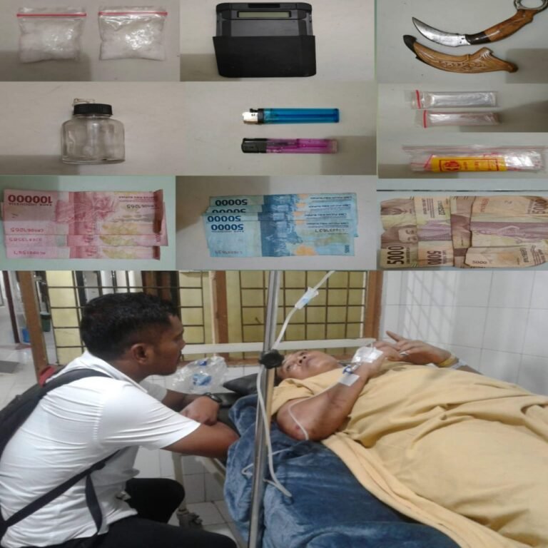 Seorang Pria Koto Gasib di Dor Pak Polisi Saat Pesta Sabu Karena Ayunkan Pisau Saat Hendak di Ringkus
