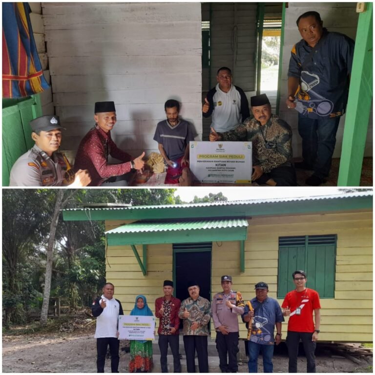Alhamdulillah, BAZNAS Kabupaten Siak Serahkan Bantuan Bedah Rumah di Kampung Rantau Panjang