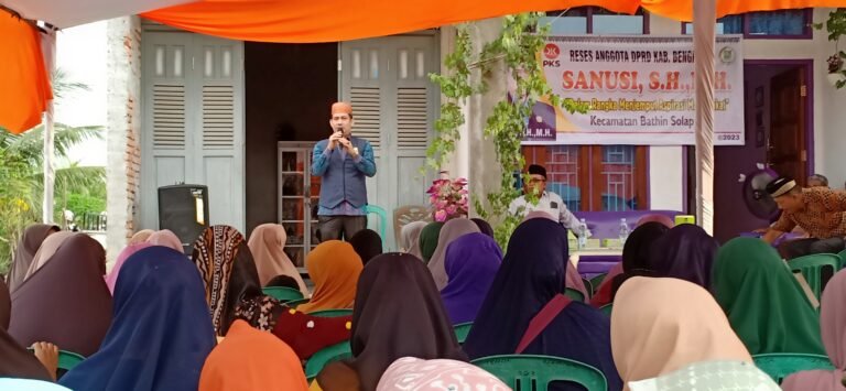 Aleg PKS Yung Sanusi, Serap Aspirasi Warga Jalan Siak Gang Kholifah Mudo