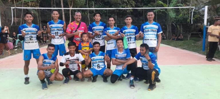 Bravo! Team Volly Pangeran Vosil Junior Polsek Pangean Melaju ke Final, di Turnamen Kades Cup ll Desa Ketaping Inuman.