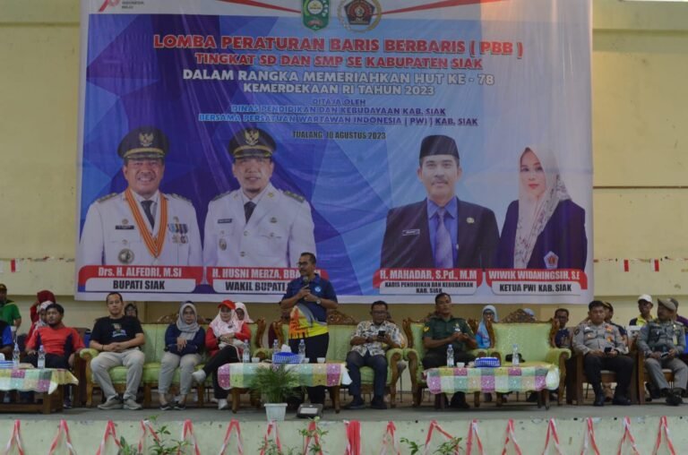 Kadisdikbud Siak Mahadar, S.Pd., MM. Buka dan Gelar Lomba PBB, Kerjasama dengan PWI Siak