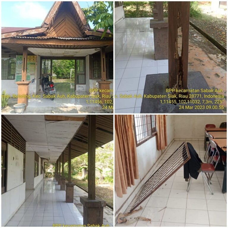 Hampir Makan Korban Jiwa, Kondisi Kantor Pelayanan BPP Distan di Sabak Auh Rusak Parah dan Lapuk di Makan Usia