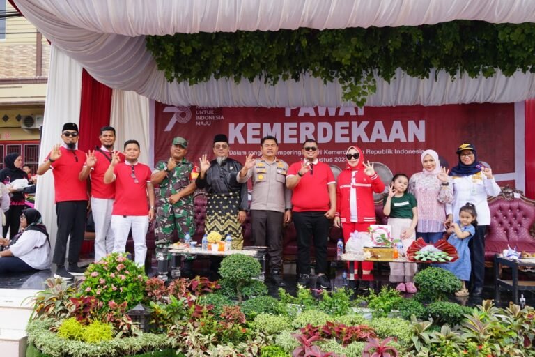 Ini Kemeriahan Pawai Kemerdekaan Republik Indonesia ke-78 di Kecamatan Mandau