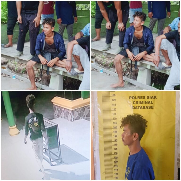 Diduga Ketagihan Bongkar Kotak Infak Masjid, Remaja Asal Sungai Apit Berakhir di Jeruji Besi