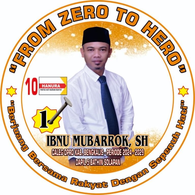 Mengenal Lebih Dekat Ibnu Mubarrok, SH Yang Siap Maju di Pileg Kabupaten Bengkalis.