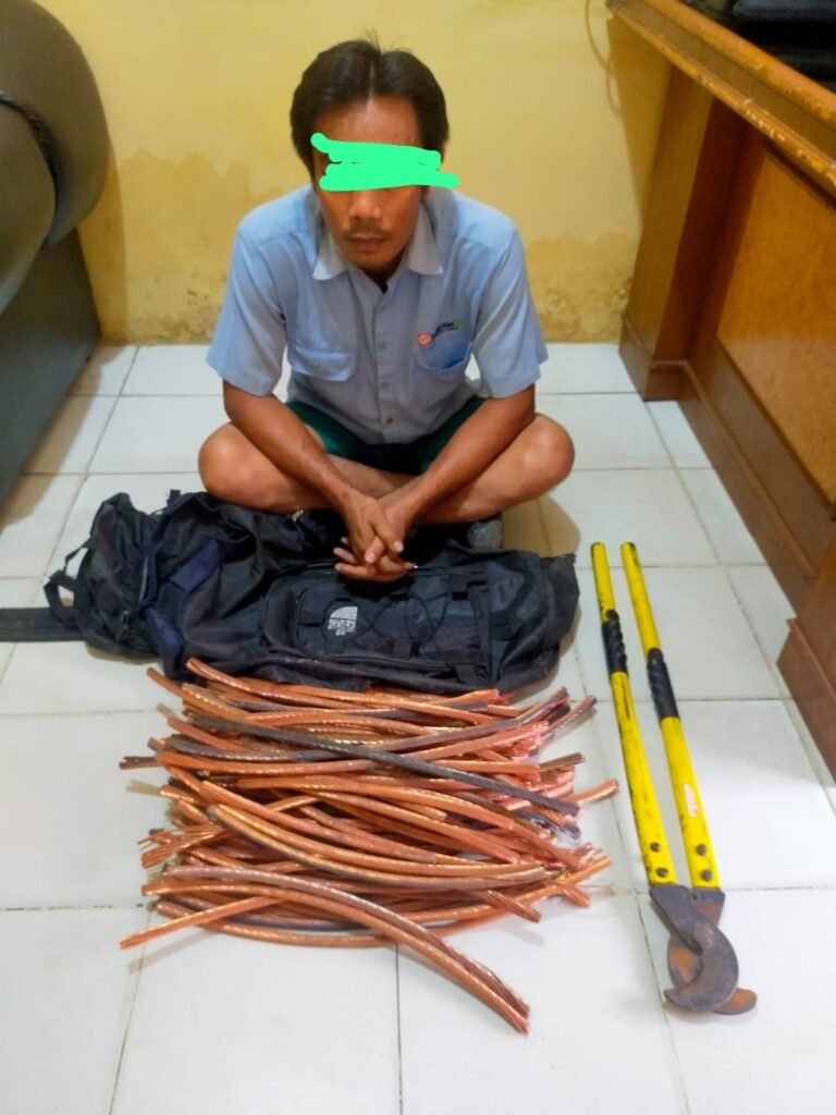 Nekat Curi Kabel di Tempatnya Bekerja, Karyawan PT.IKPP ini di Jebloskan Kepenjara