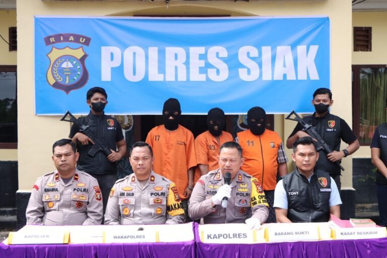 Polres Siak Ungkap Kasus Spesialis Pencurian Sapi Lintas Daerah, 3 Pelaku di Amankan