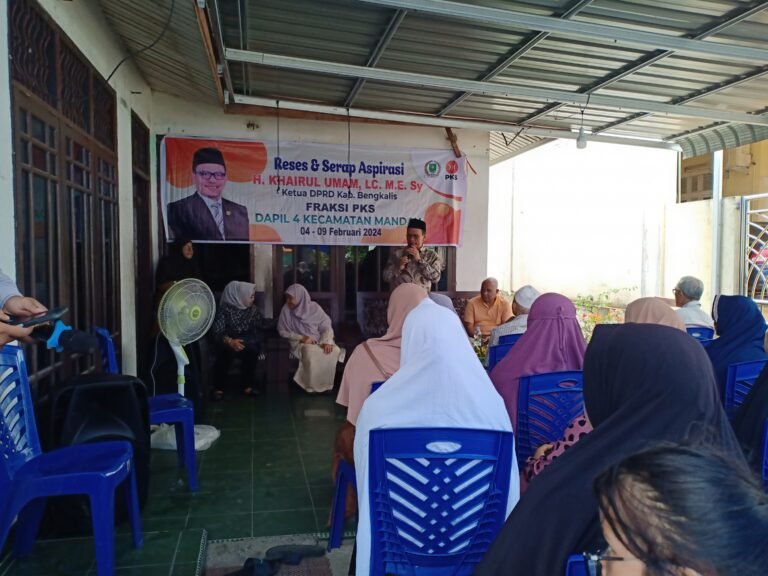 Reses di Pematang Pudu, Ini Isi Reses H. Khairul Umam