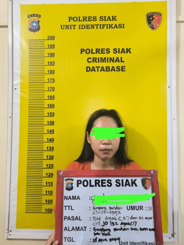 Ibu Muda di Siak Bersama Suaminya Kompak Jadi Pengedar, 52 Paket Shabu di Amankan Polisi