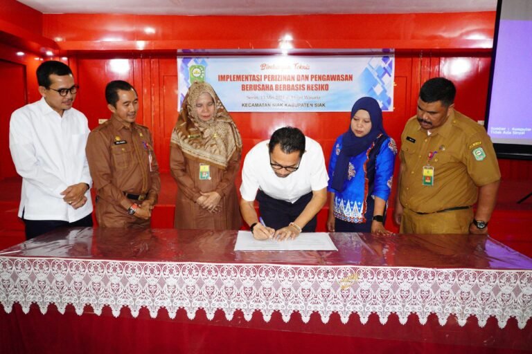 Pemkab Siak Bekali Pelaku UMKM, Berkaitan Perizinan dan Pengawasan Berusaha Berbasis Resiko.