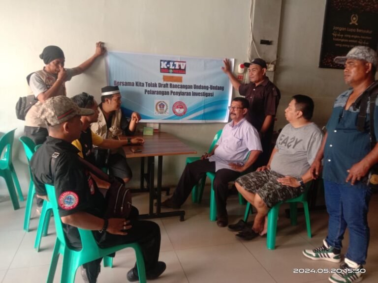 FPII Setwil Sulsel Bersama beberapa organisasi Tolak Revisi UU Penyiaran Investigasi
