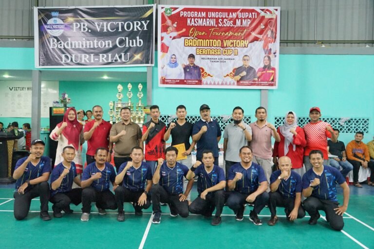 Bupati Bengkalis Buka Turnamen Bulu Tangkis Victory Bermasa Cup II Tahun 2024
