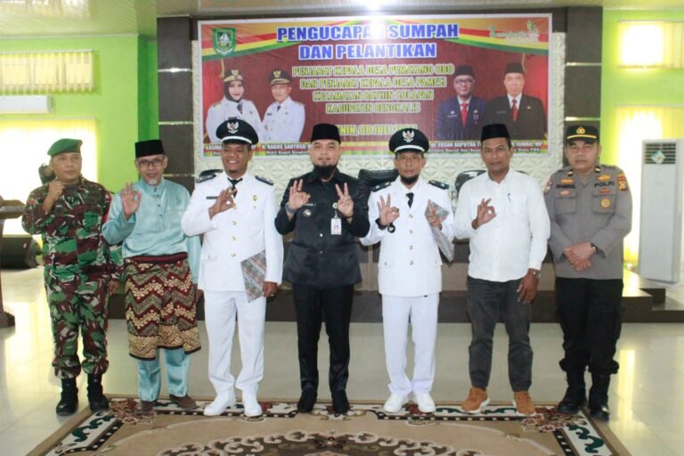 Lantik 2 Pj Kades, Ini Pesan Camat Bathin Solapan