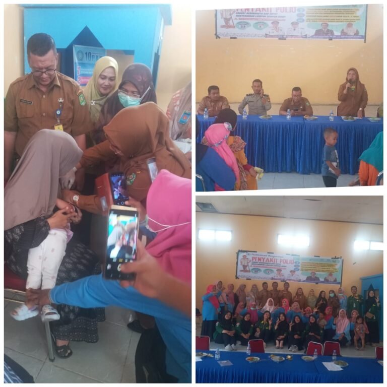 Puskesmas Bungaraya Lakukan Sosialisasi dan Beri Bantuan PIN Tetes Polio Gratis Kepada Balita