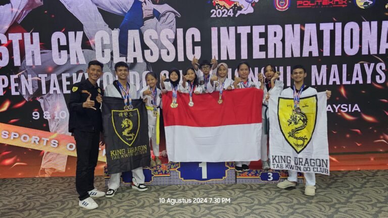 Luar Biasa, King Dragon Taekwondo Duri Buat Bangga Nama Indonesia di International Open Taekwondo Championship Malaysia 2024