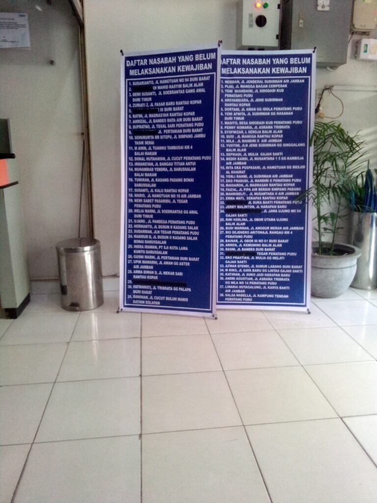 Oalah…Diduga Kredit Nasabahnya Macet, BRI Unit Duri Pajang Nama dan Rumah Nasabah