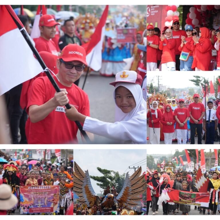 Pawai Budaya Desa Brabasa Dalam Rangkan Peringati HUT Ke 79 RI