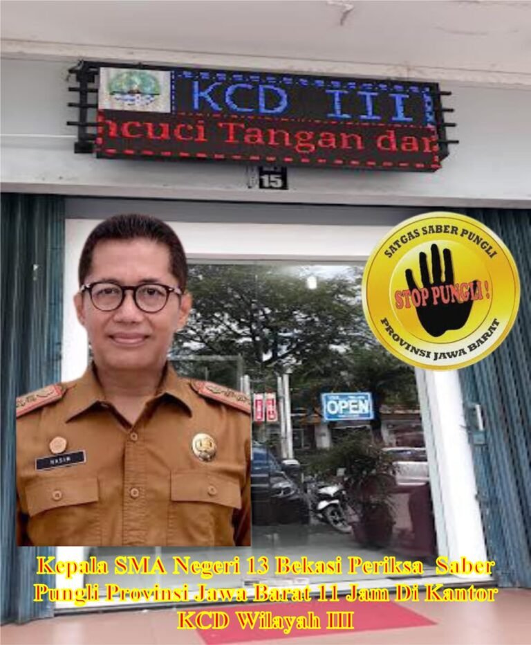 Tercium Aroma Tak Sedap, Pungli di SMAN 13 Bekasi 4 Orang Diamankan Tim Siber