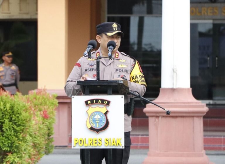 Kapolres Siak AKBP Asep Sujarwadi Ingatkan Personil Tetap Jaga Integritas dan Netralitas