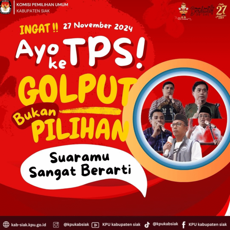 INGAT!! 27 November 2024, Ayo ke TPS! GOLPUT Bukan PILIHAN