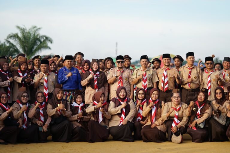 Camat Mandau Hadiri Acara Pembukaan Kemah Akbar Penggalang 2024 Kwarran 040403 Gerakan Pramuka Mandau