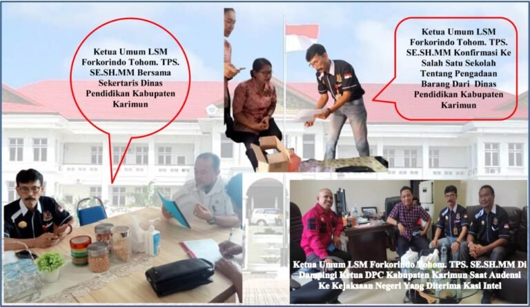 DPC Forkorindo Audensi Ke Kejari Kabupaten Karimun, Terkait Penggunaan Anggaran di Dinas Pendidikan