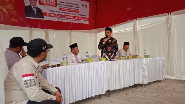 H. Khairul Umam Reses di Kecamatan Pinggir