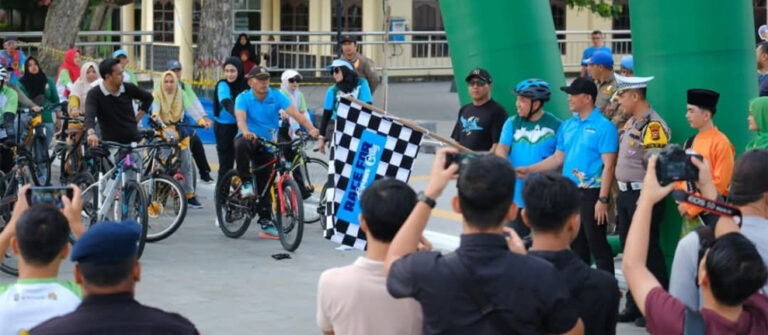 Wabup Lepas Fun Bike, Berharap TDSi 2024 Bisa Mendongkrak Pariwisata di Siak