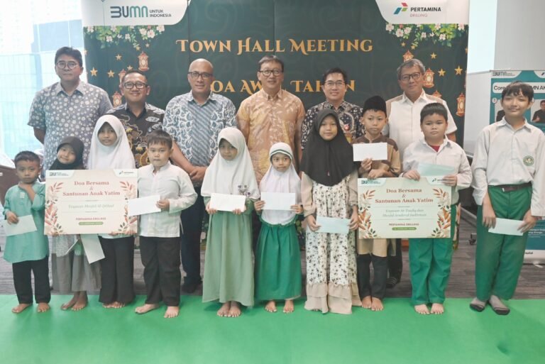 Selain Gelar Townhall Meeting dan Doa Bersama, Pertamina Drilling Juga Berbagi Dengan Anak Yatim