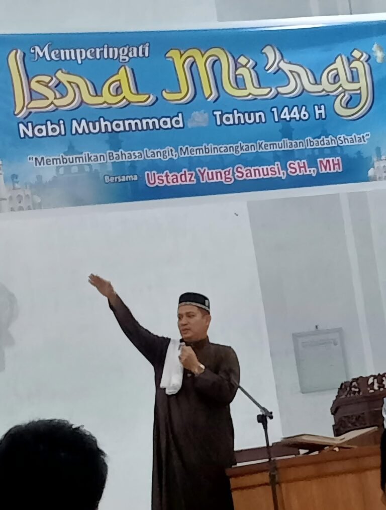 Yung Sanusi Berceramah di Masjid At Taubah Bathin Solapan, Ini Isi Ceramahnya