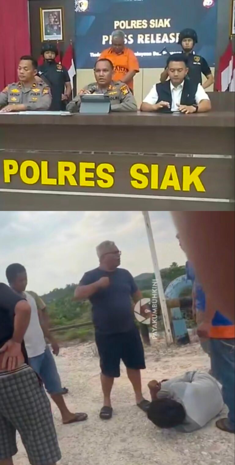 Pria Viral Uban Panjaitan Akhirnya Lesu Tak Berdaya di Ciduk Polres Siak, Ditetapkan Tersangka Kasus Penganiayaan di Minas, Siak