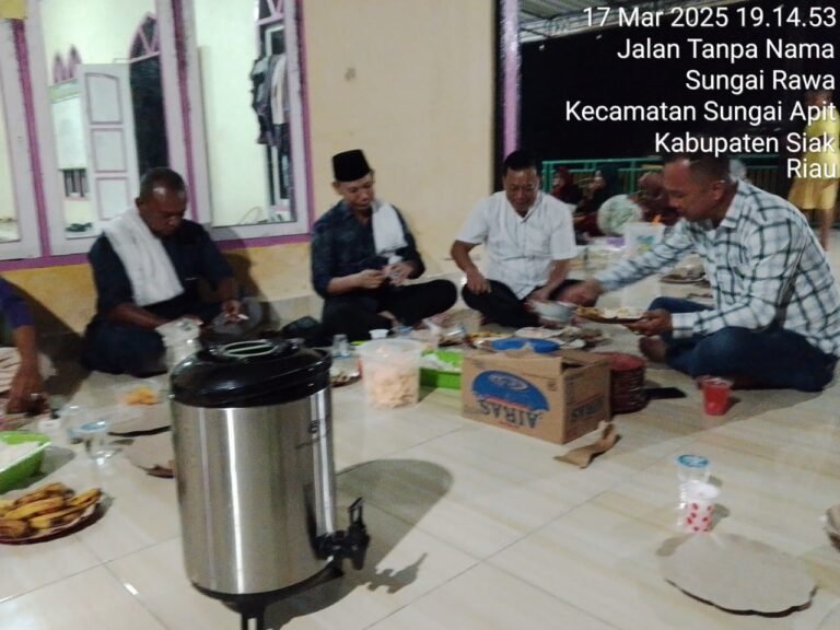 Camat Sungai Apit, Tengku Mukhtasar, S.Sos., M.Si., Pimpin Langsung Safari Ramadan di Desa Penyengat