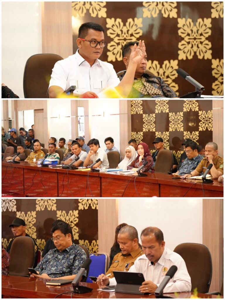 Hearing Dengar Pendapat Komisi II DPRD Kabupaten Siak, Terkait Sengketa Lahan PT. SSL dengan Kebun Masyarakat