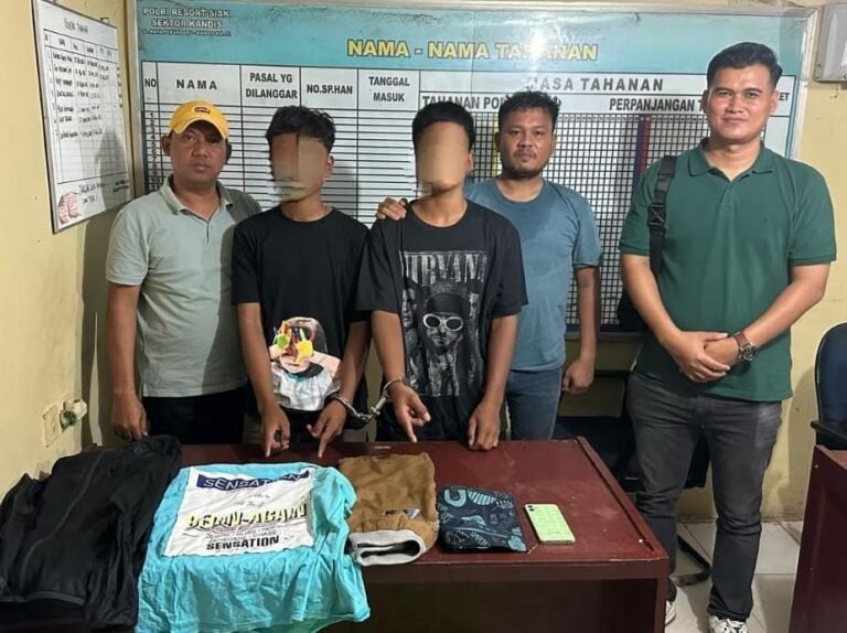 Dua jambret di Jl. Pesantren Jabal Nur telah ditangkap Tim Musang Polsek Kandis