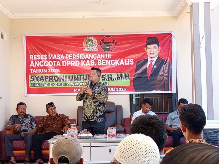 Reses di Tegar, Ini Aspirasi Warga Ke Anggota DPRD Kabupaten Bengkalis Syafroni Untung