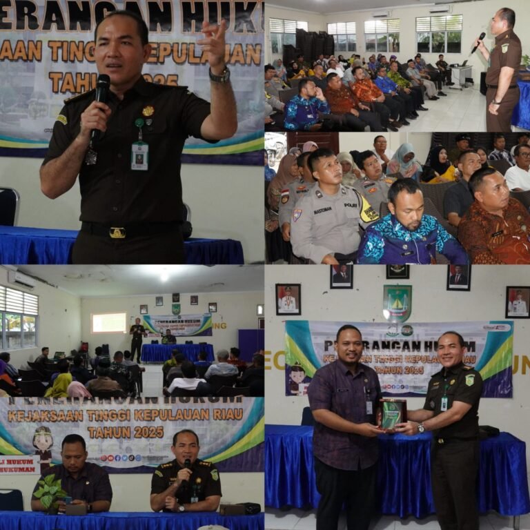 Kejati Kepri Sosialisasi Pencegahan TPPO kepada Aparatur dan Tokoh Masyarakat se-Kecamatan Sagulung Batam.