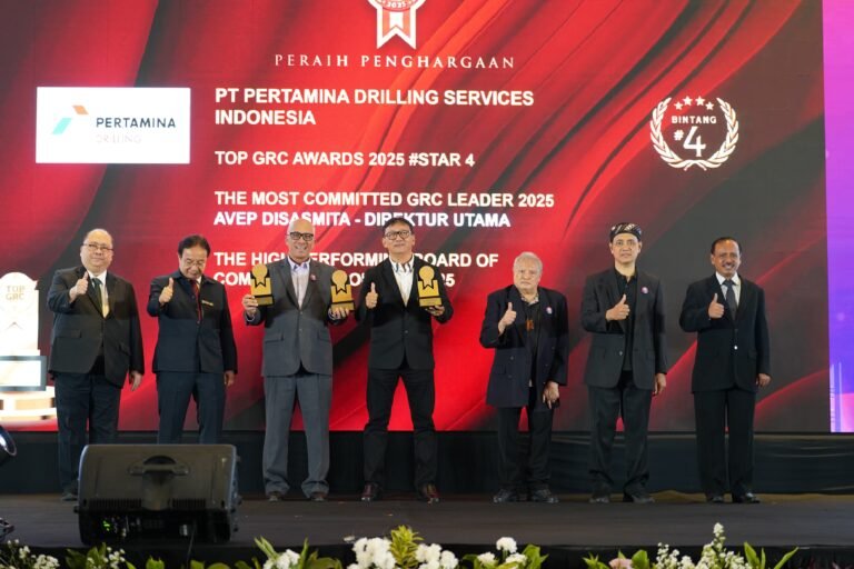 Pertamina Drilling Sabet 3 Penghargaan TOP GRC Awards 2025 Komitmen Tata Kelola, Manajemen Risiko, dan Kepatuhan Diakui Nasional