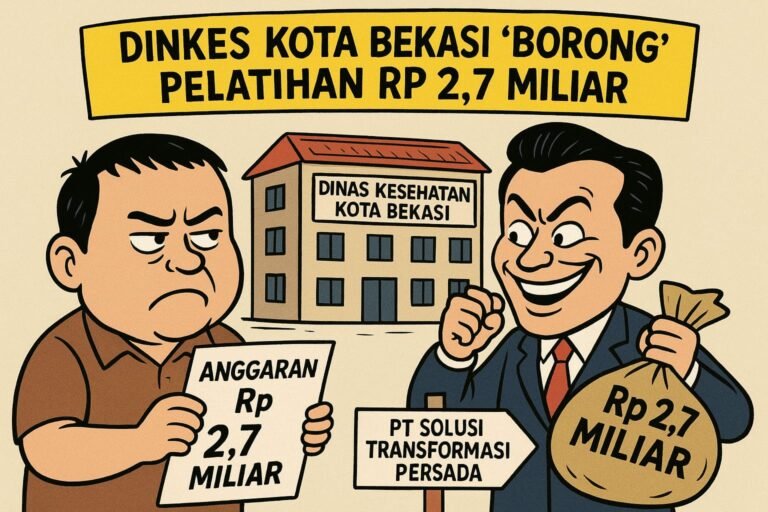 Publik Curiga, Diduga Anggaran Pelatihan Dinkes Bekasi Rp 2,7 Miliar Diduga Tidak Transparan”