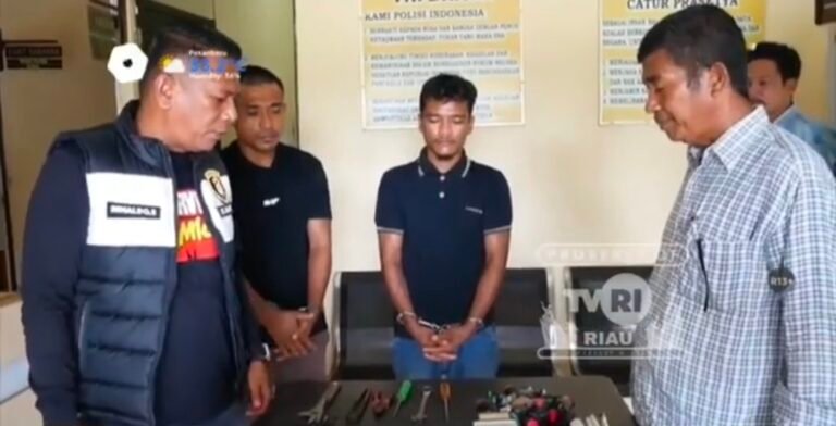 Skandal Pencurian Aset Vital Negara di Siak! Mesin Pompa PDAM Rp150 Juta Raib, Polisi Bongkar Sindikat, Ada RT Terlibat