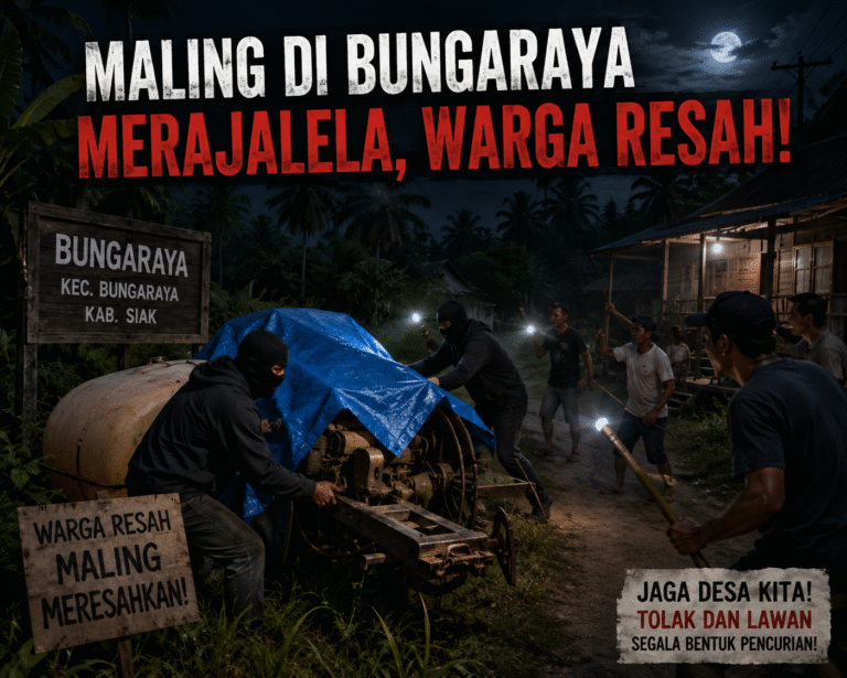Maling di Bungaraya Siak Merajalela, Warga Semakin Resah