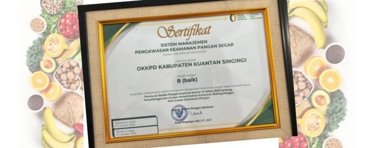 Kuansing Raih Peringkat 3 OKKPD Riau 2026, Bupati Suhardiman: Swasembada Pangan Tetap Prioritas