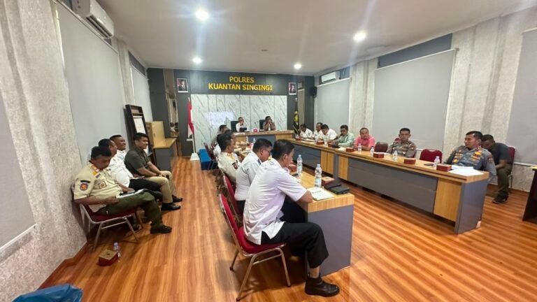 Gelar Rakoor Eksternal, Polres Kuansing Siap Amankan Pelaksanaan MTQ Provinsi dan Pacu Jalur 