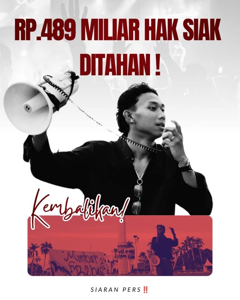 Mahasiswa Kabupaten Siak Angkat Suara, Dukung Penuh Pemkab Siak Tagih Rp489 Miliar DBH ke Pusat